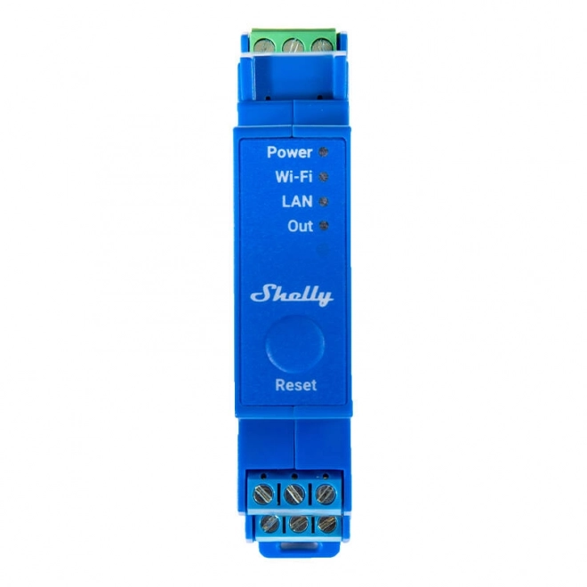 Slimme DIN-rail schakelaar Shelly Pro 1 met aanrakingsloze contacten, 1 kanaal;