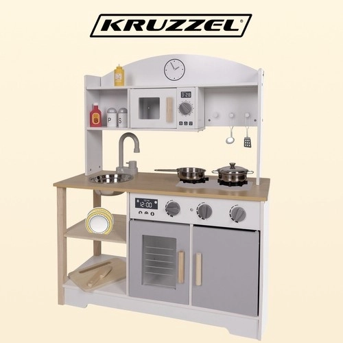 Holzküche mit Zubehör für Kinder