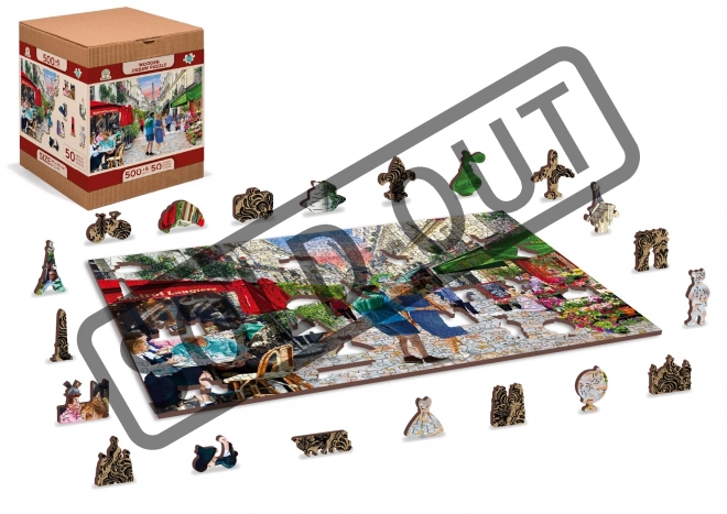 Wooden City Houten Puzzel Parijs Bistro 2-in-1, 505 Stukken EKO