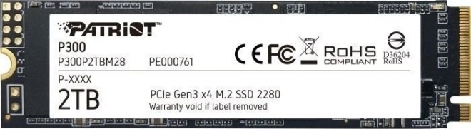 Disque SSD interne Patriot P300 2TB M.2 PCIe NVMe