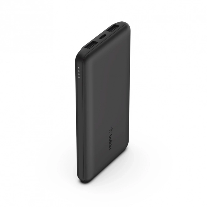 Powerbank 10 000mAh met USB A en C 15W zwart