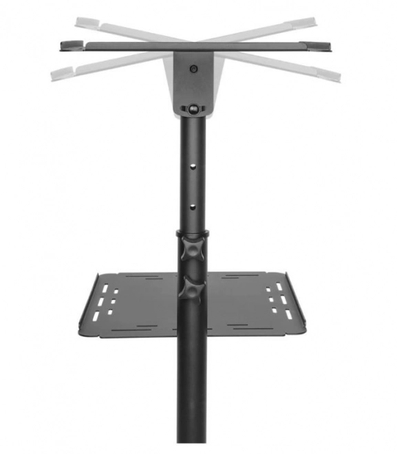 Mobiele metalen tafel voor projector en laptop