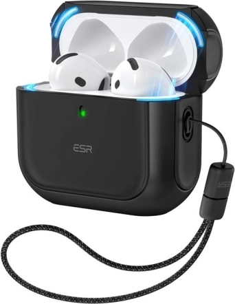 Coque pour AirPods 4 Orbit Hybrid noire