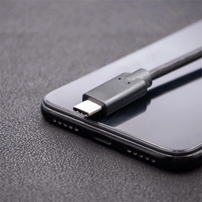 USB-C naar USB-C-kabel voor gegevensoverdracht en opladen, 3 m, zwart