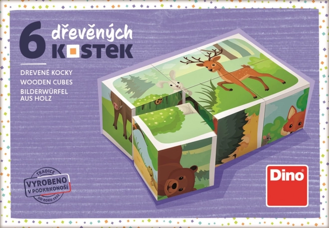 Dino Houten Blokken Bosdieren