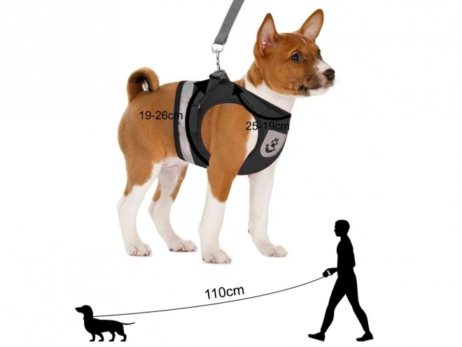 Soft Reflective No-Pull Pet Harness XS for Dogs, Cats, and Rabbits