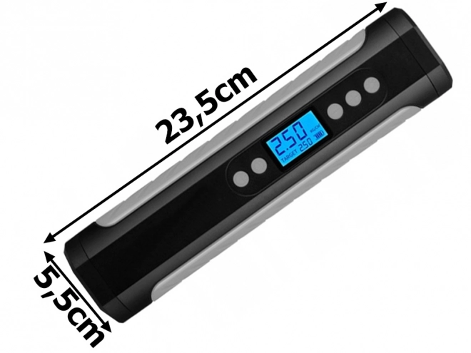 Draagbare acculuchtcompressorpomp met LCD-scherm