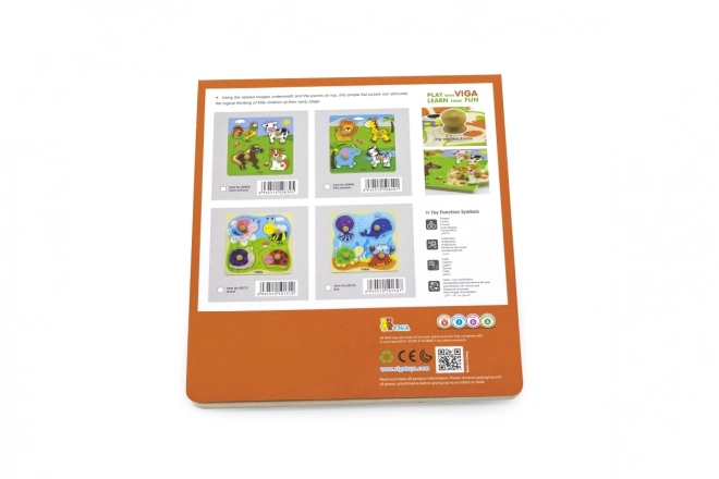 Wooden Puzzle with Wild Animals