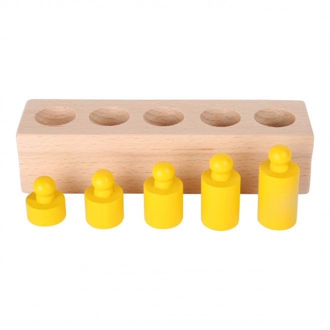 Kleine Voet Houten Inlegpuzzels in Kleuren