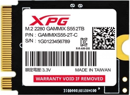 SSD-schijf XPG GAMMIX S55 2 TB PCIe 4.0 M.2 2230