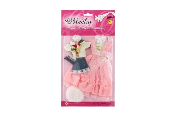 Kleding met accessoires voor poppen 2 stuks