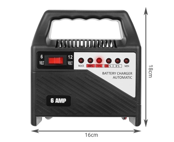 Acculader 12V 6A