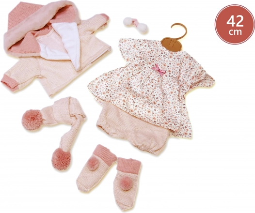 tenue pour poupée 42 cm avec accessoires roses LLORÉNS