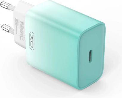 Wand­snel­lader XO CE18 USB‑C PD 30 W blauw