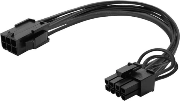 Stromkabel 6‑Pin auf 8‑Pin (6+2) PCI‑Express 15 cm