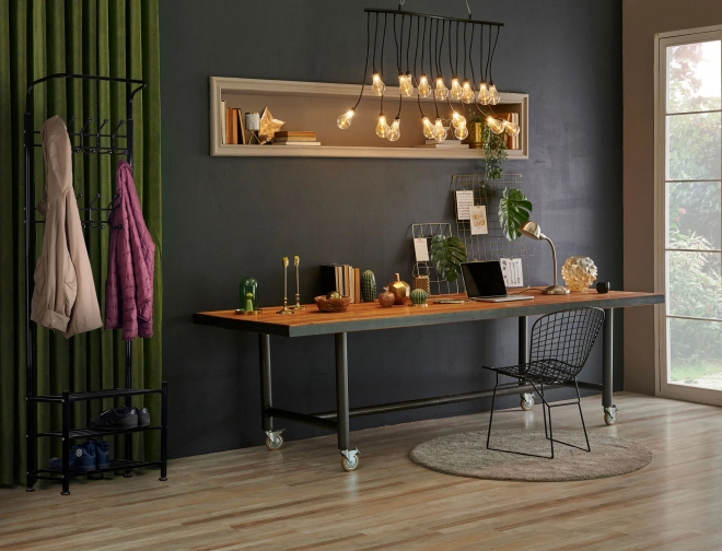 Kapstok voor kleding + kastje, schap, schoenenrek ModernHome
