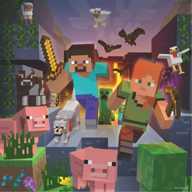 Minecraft Biomen 3x49 stukjes