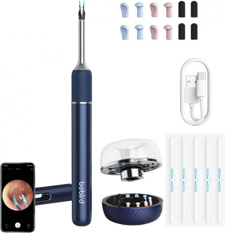 BEBIRD Note 5 Pro – intelligente otoscoop met camera (blauw)