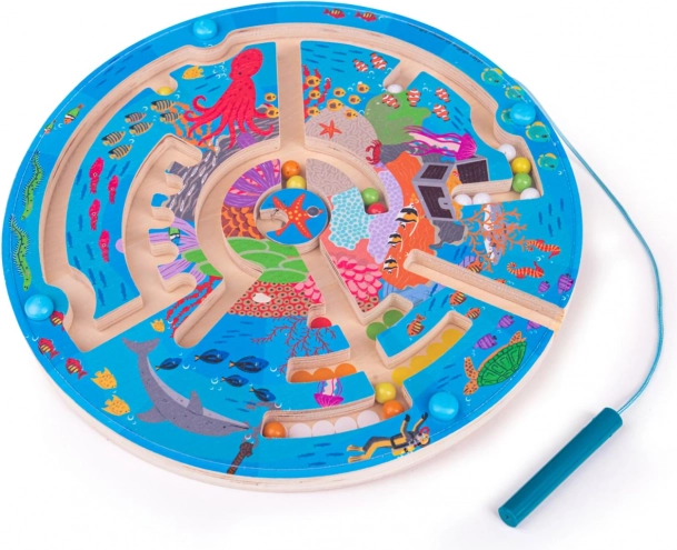 Labyrinthe magnétique Monde sous-marin BIGJIGS TOYS