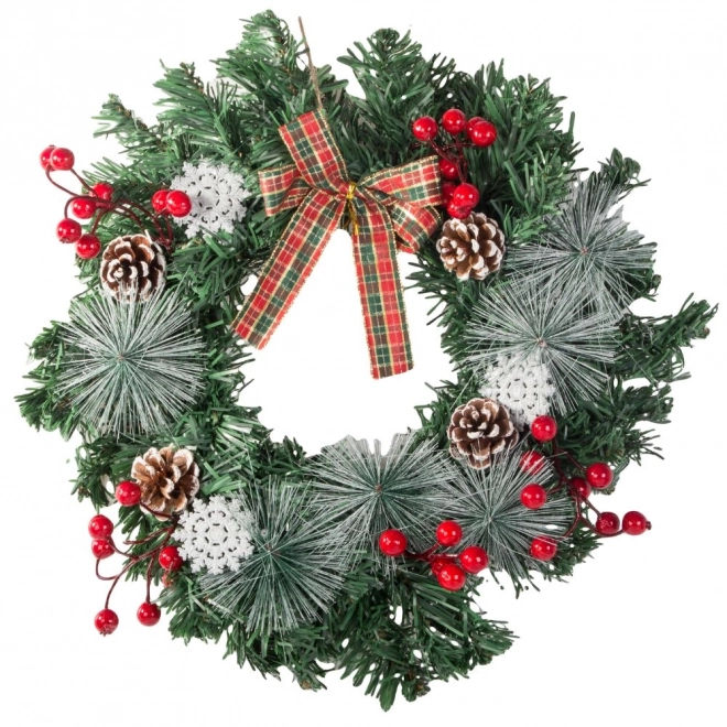 Weihnachtlicher Kranz mit Dekorationen