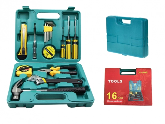 Tool Set with Screwdrivers and Hammer in Carry Case