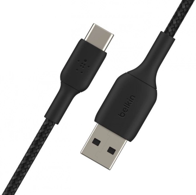Braided USB-C to USB-A Cable 2m Black