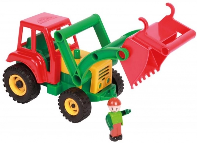 Actieve tractor met lader