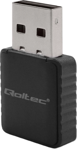 Mini-USB-WLAN-Adapter QOLTEC Dualband AC 1300 Mb/s, 2×2 dBi, USB 3.0