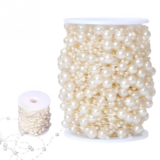 Parelslinger witte parels kerstboomdecoratie