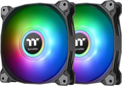 Thermaltake Pure Duo 12 ARGB Sync Radiator Fan - 2-pack Black
