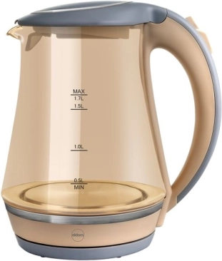 Wasserkocher ELDOM C470 1,7 l aus Glas mit Beleuchtung