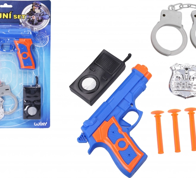 Police Officer Toy Set with Darts