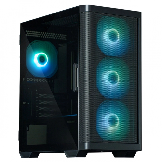 Computer Case M4 Black mATX Mini Tower 4 Fans ARGB