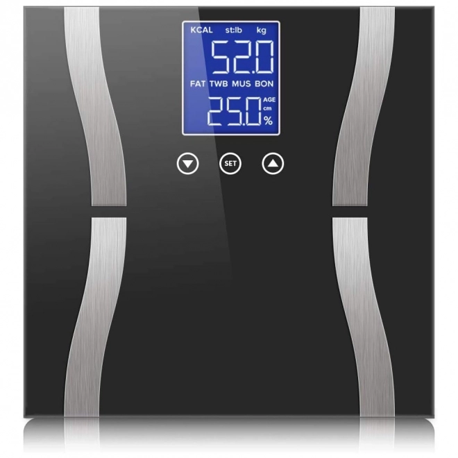 Balance de salle de bain en verre analytique 180kg avec écran LCD