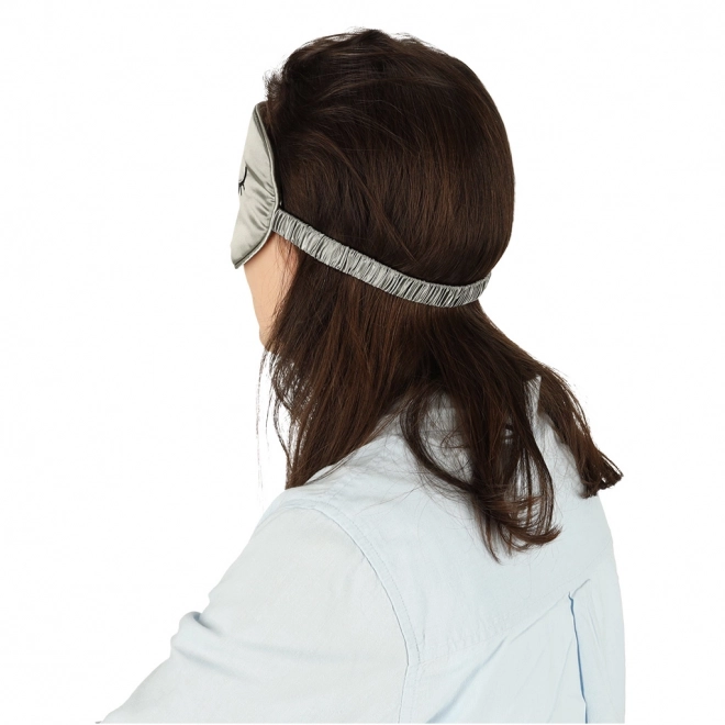 Schlafmaske mit Tragetasche Grau