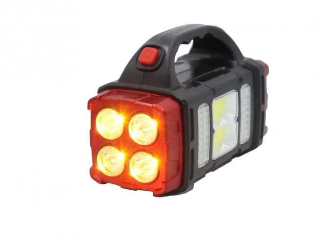Zonne-energie draagbare LED zaklamp met powerbank