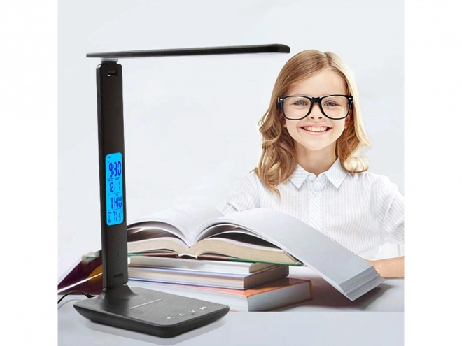LED Desk Lamp with Qi Charger and USB