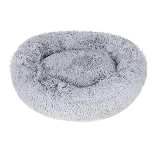 Fluffy Pet Bed Gray