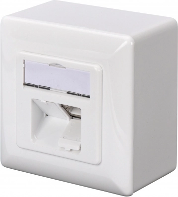 Wall Network Outlet CAT 6A 2x RJ45, Shielded