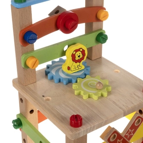 Houten educatieve stoel