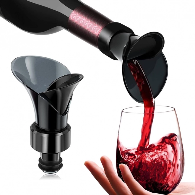 Wine and Vodka Bottle Pourer and Stopper 2-in-1