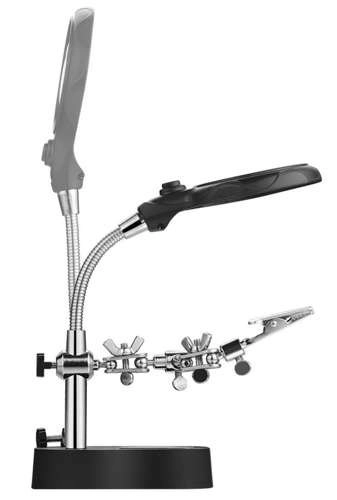 Derde hand met loep en LED-verlichting
