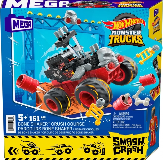 Hot Wheels Monster Truck Bouwset 151 stuks Auto + Rampa