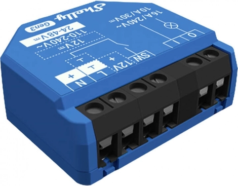 Relais intelligent Shelly 1 Gen3 avec Wi‑Fi et Bluetooth