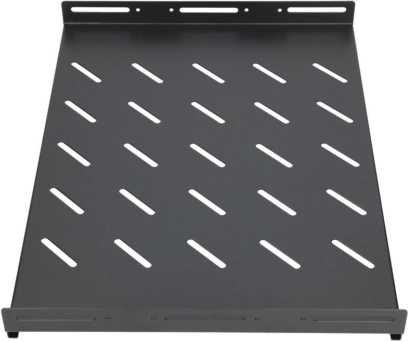 1U 350 mm Shelf for 19" Racks, 600 mm Depth – Black