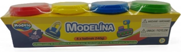 Pâte à modeler MODELO 4×140 g – couleurs assorties