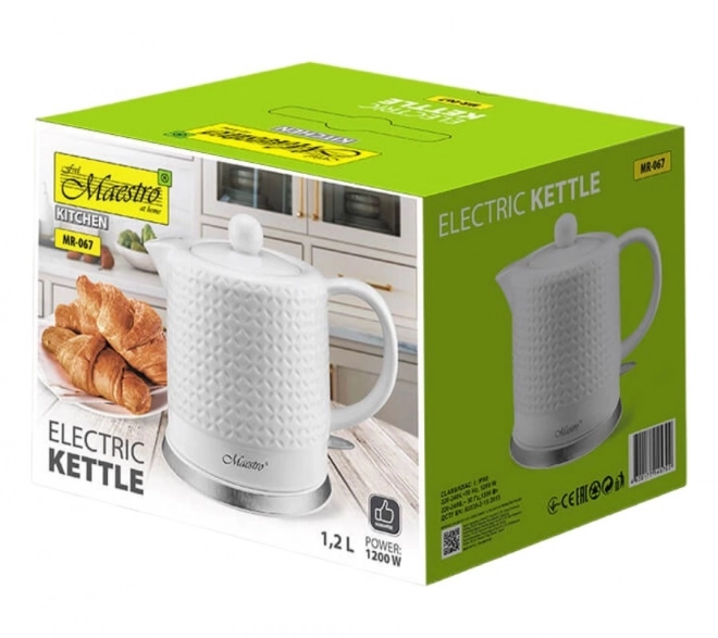 Keramische elektrische waterkoker Maestro 1,2l 1200W