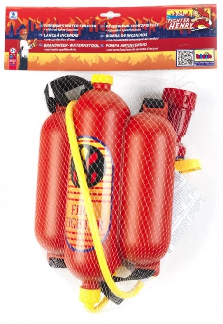 Brandblusser voor op de rug