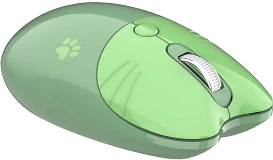 Wireless Mouse MOFII Cat Shape - Green