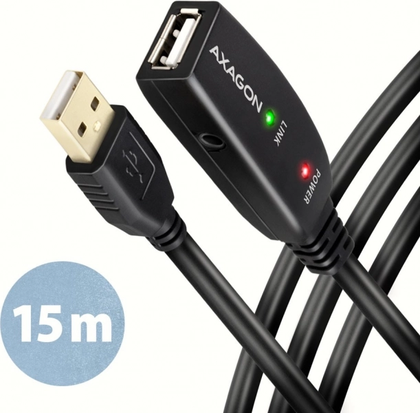 Active USB 2.0 Extension Cable AXAGON ADR-215 15m